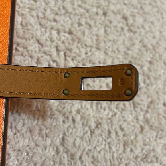 Hermes Kelly Double Tour Box leather black color size small - Picture 10 of 11